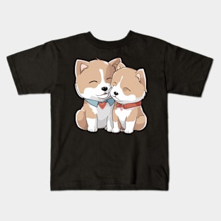 japanese akita dog Kids T-Shirt